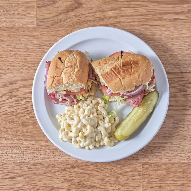 Pastrami Melt Sandwich.